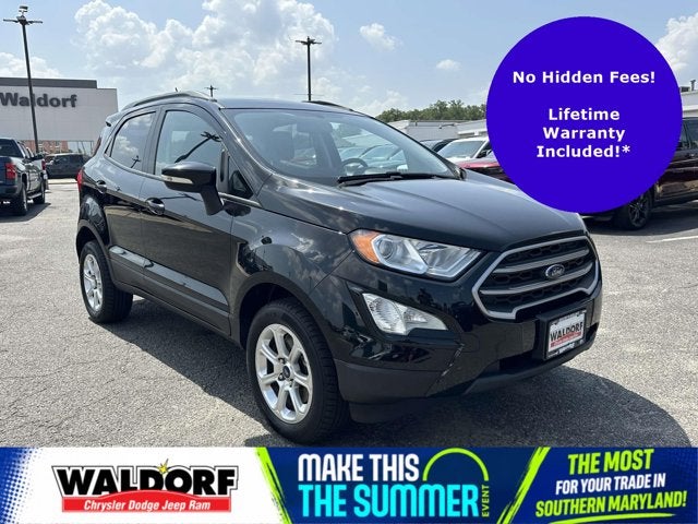 2020 Ford EcoSport SE in Shadow Black — front three-quarter view